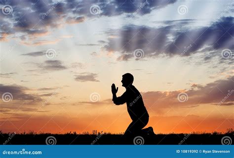 Sunset Prayer Stock Photo Image Of Atone Hope Religious 10819392