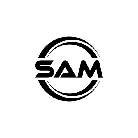 Sam Letter Logo Design In Illustration Vector Logo Calligraphy Designs For Logo Poster