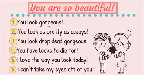Different Ways To Say You Are Beautiful Eslbuzz Learning English