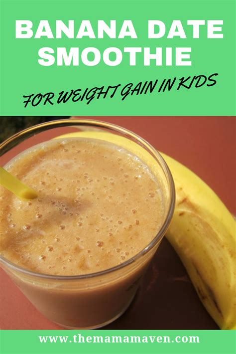 Add banana, milk, apple and walnuts in a blender and blend it until smooth. Banana Date Smoothie - For Weight Gain in Kids