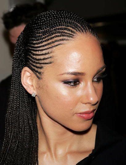 Conrow Braided Hairstyles Updo Alicia Keys Hairstyles African