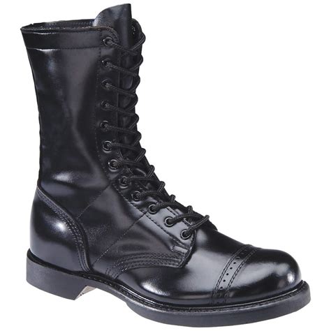 Corcoran 975 Black Leather Jump Boot Mens 10 Inch Paratrooper Boot