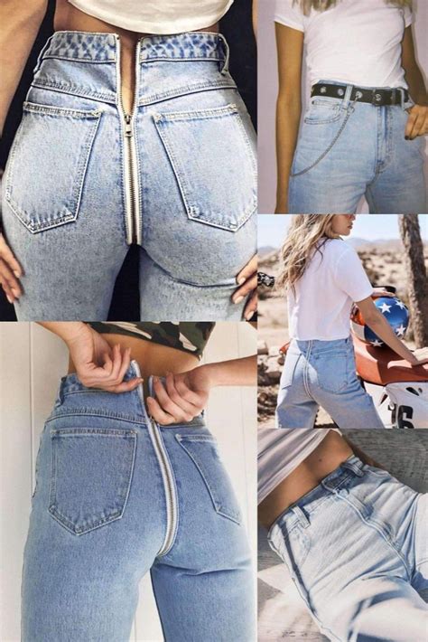 BACK ZIPPER JEAN Tight Jeans Girls Sexy Jeans Girl Girls Jeans