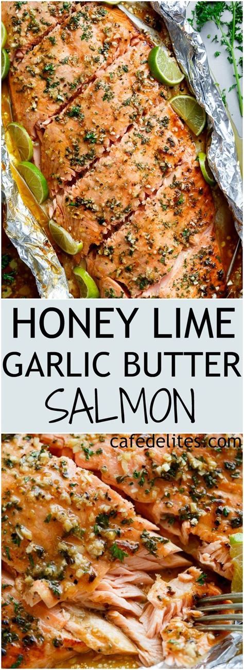 Honey Lime Garlic Butter Salmon In Foil Is Ready In Under Minutes