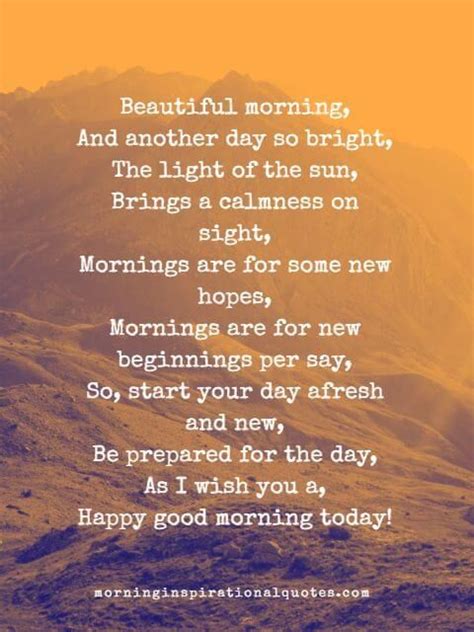25 Beautiful Good Morning Poems For Friends And Famliy Good Morning
