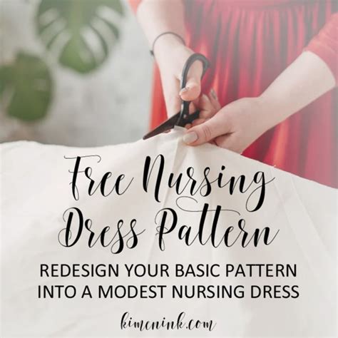 Modest Nursing Dress Design Free Pattern Diy