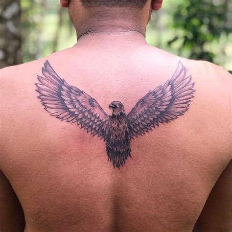 Details 79 Eagle Tattoo On The Back Super Hot Incdgdbentre