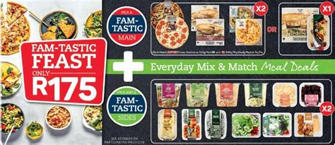 Fam Tastic Feast Everyday Mix And Match Meal Deals Offer At Pick N Pay