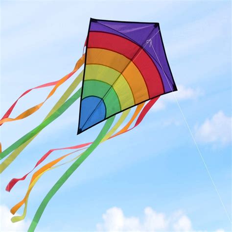 Buy Funyole Large Rainbow Diamond Kite For Kids And Adults Easy Flyer