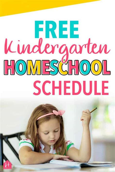 Simple Kindergarten Homeschool Schedule The Best Way To Plan