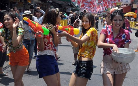 Songkran Festival New Year In Thailand And Myanmar Marked With Water