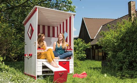 Garderobe aus paletten anleitung luxus paletten mobel selber bauen. Strandkorb aus Paletten | selbst.de