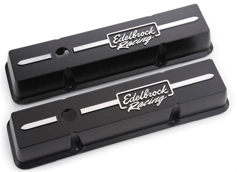 Edelbrock 41633 Edelbrock Racing Diecast Aluminum Valve Covers Summit