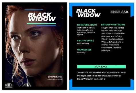 Chucking black widow over a cliff on vormir is a complete waste of her character and a frustrating end to black widow has her own standalone movie coming, which you might think makes up a bit for her death in banner didn't resolve his troubles by learning or growing or doing anything; Your Avengers: Endgame Survival Odds | The Credits
