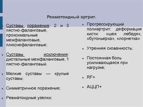 Ревматоидный артрит и диета отзывы