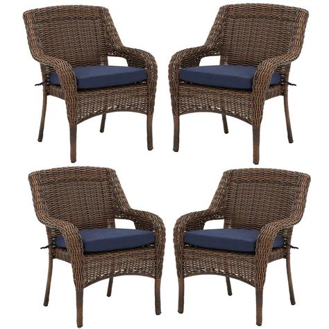 Great savings free delivery / collection on many items. Hampton Bay Cambridge Brown Resin Wicker Outdoor Dining ...