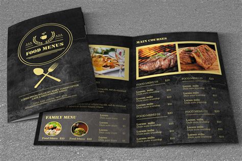 They can moonlight as an escort card; 50+ Best Food & Drink Menu Templates 2021 | Design Shack