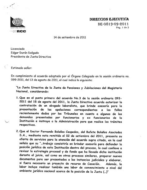 Carta Presidente De Junta Directiva By La Nación Issuu