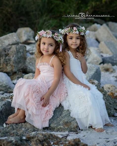 Sisters Matching Flower Crowns Girls Flower Crown Baby Headband