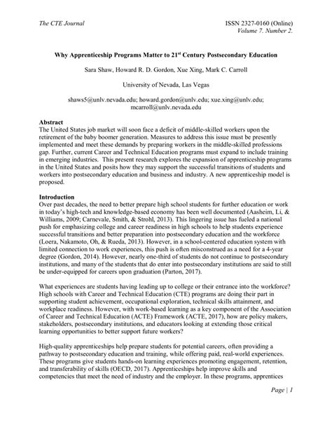 Based on the findings it is concluded that the delphi technique was an effective way to identify and judge. (PDF) Why apprenticeship programs matter to 21st century ...