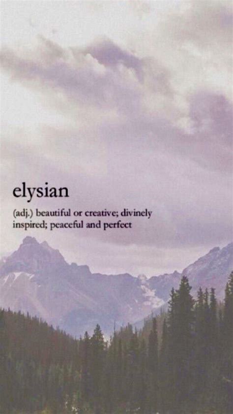 Elysian Wallpaper Rare Words Unusual Words Weird Words