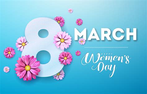 Women S Day Greeting Card 305068 Vector Art At Vecteezy