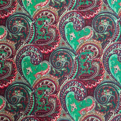 Paisley Print Fabric Cotton Polyester Broadcloth 60 Fabric Wholesale