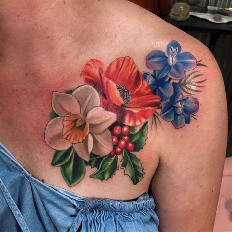 22 Stunning Birth Flower Tattoos April Ideas