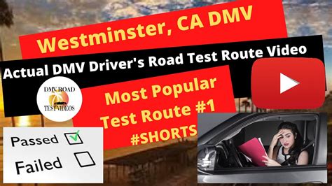 Westminster Dmv Driving Test 1 Shorts Youtube