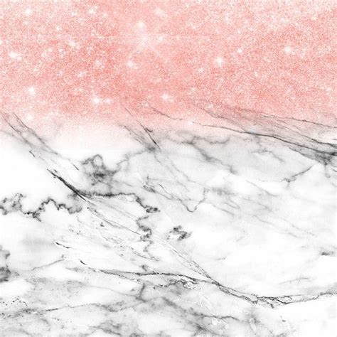 Rose Gold Glitter On Marble Wallpaper Marble Wall Mural Pink Marble
