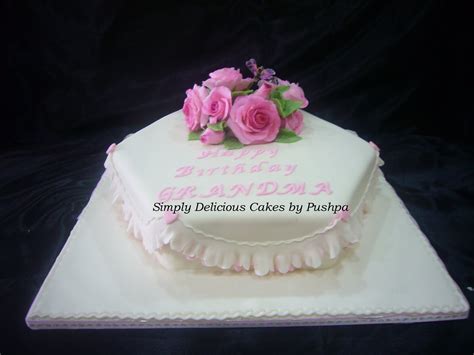 Send happy birthday wishes by writing name on birthday cake images via namebirthdaycakes.net app. SIMPLY DELICIOUS CAKES: Grandma's Birthday