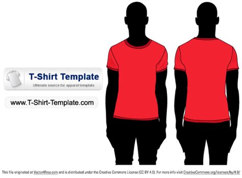 Free Short Sleeve T Shirt Template Illustrator