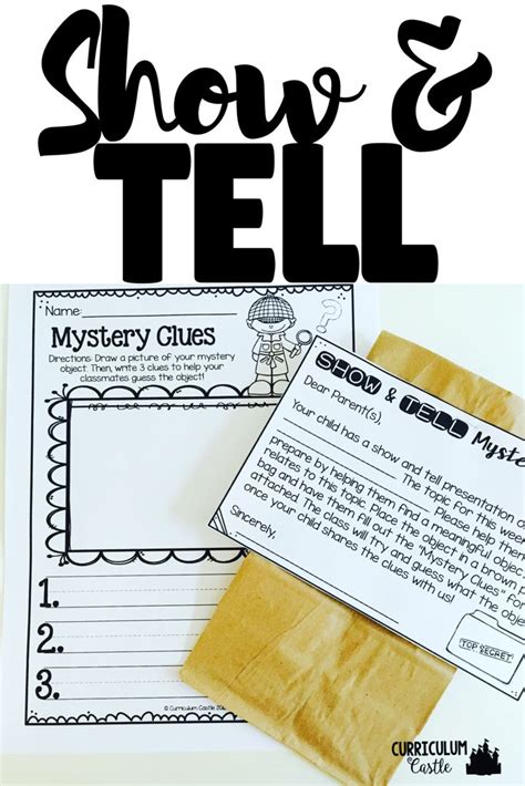 Show And Tell Ideas For The Entire Year Editable Show And Tell