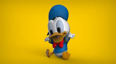 Baby Donald Duck Cute 3d Model 3d Printable Cgtrader