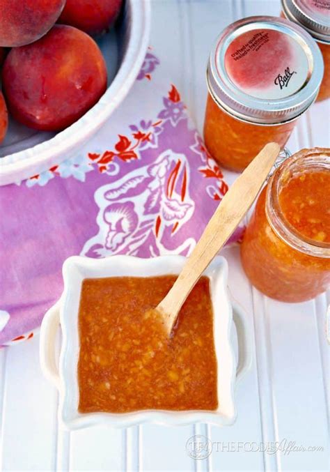 The prior two freezing methods involved slicing the peaches. Easy Peach Freezer Jam