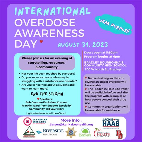 International Overdose Awareness Day Event With Kchd Events Kankakee