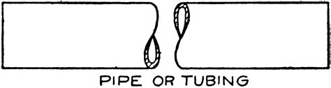 Conventional Breaks Symbols Of Pipe Or Tubing Without Cutting Diameter