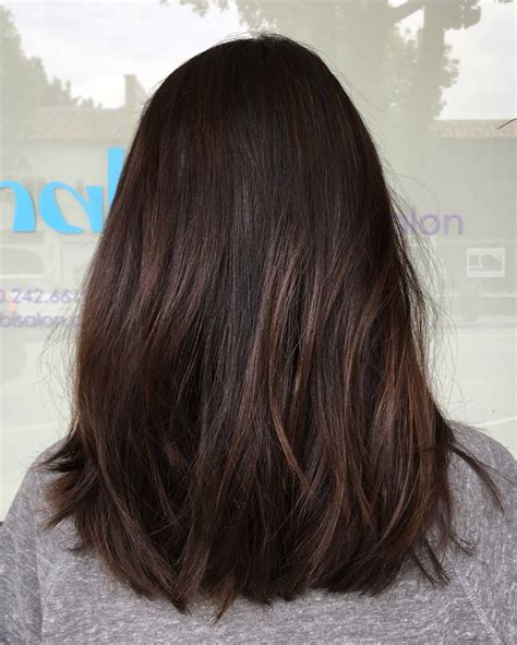 Hairstyles Featuring Dark Brown Hair With Highlights For Straight Brunette Hair