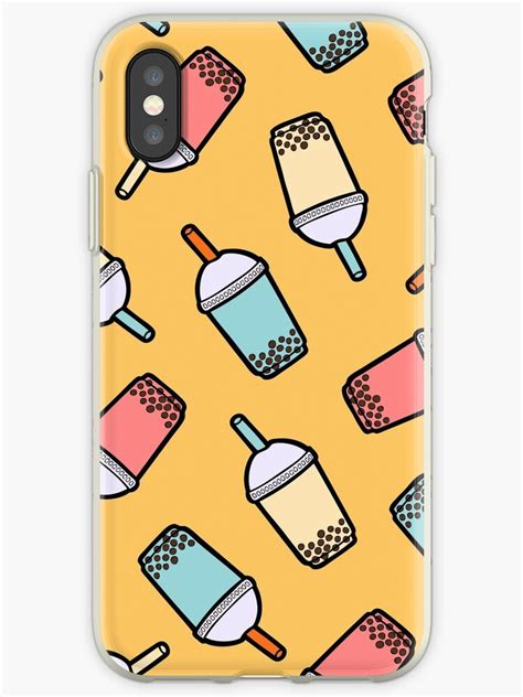 Bubble Tea Pattern Iphone Cases And Covers By Evannave