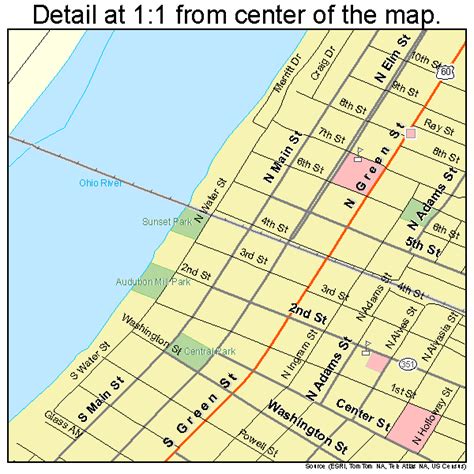 Henderson Ky Street Map