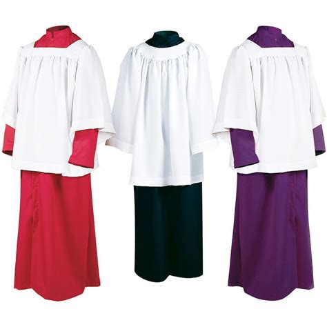 Abbey Brand Altar Server Cassock Poly Cotton Snap Front Catholic Purchasing Services