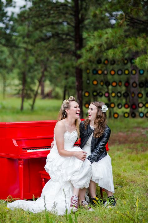 Lesbian Rock N Roll Wedding Katie Corinne Photographys Blog Katie