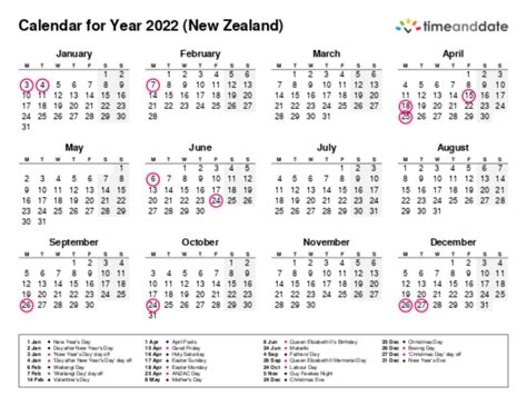 Printable 2024 Calendar With Holidays Nz Cool Ultimate Popular List Of
