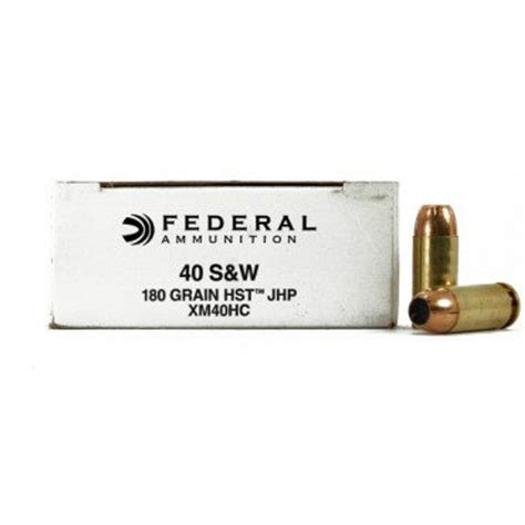 Federal 40sandw 180 Grain Hst Jacketed Hollow Point 50 Rounds Box Ammo