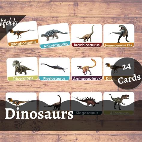 Pdf Free Printable Dinosaur Flash Cards