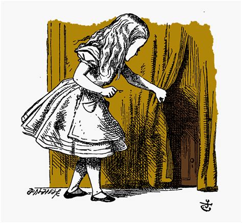 Alice Down The Rabbit Hole Alices Adventures In Wonderland Drawing