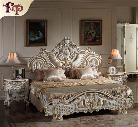 2020 French Rococo Classic European Furniture Solid Wood Baroque Leaf