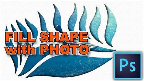 How To Fill A Shape With A Photo In Photoshop 3 Ways Youtube