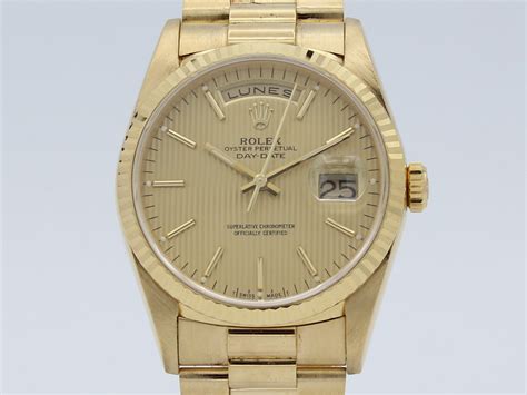 Rolex Oyster Perpetual Day Date Full 18k Gold 18238 Corello