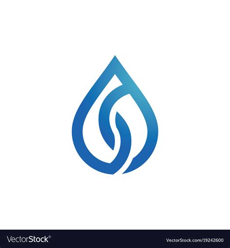 Drop Water Logo Royalty Free Vector Image Vectorstock
